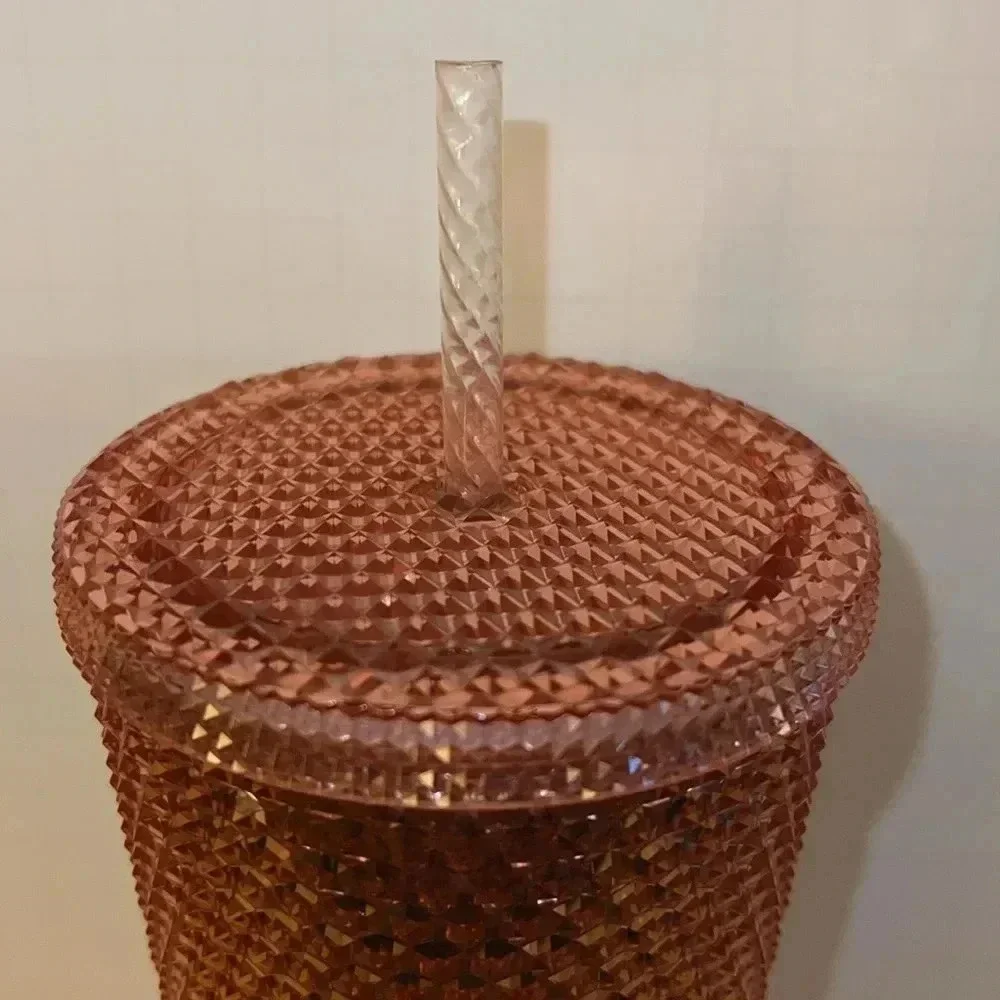 Starbucks Limited Edition Rose Gold‎ Studded Tumbler Venti 24oz Cup HTF